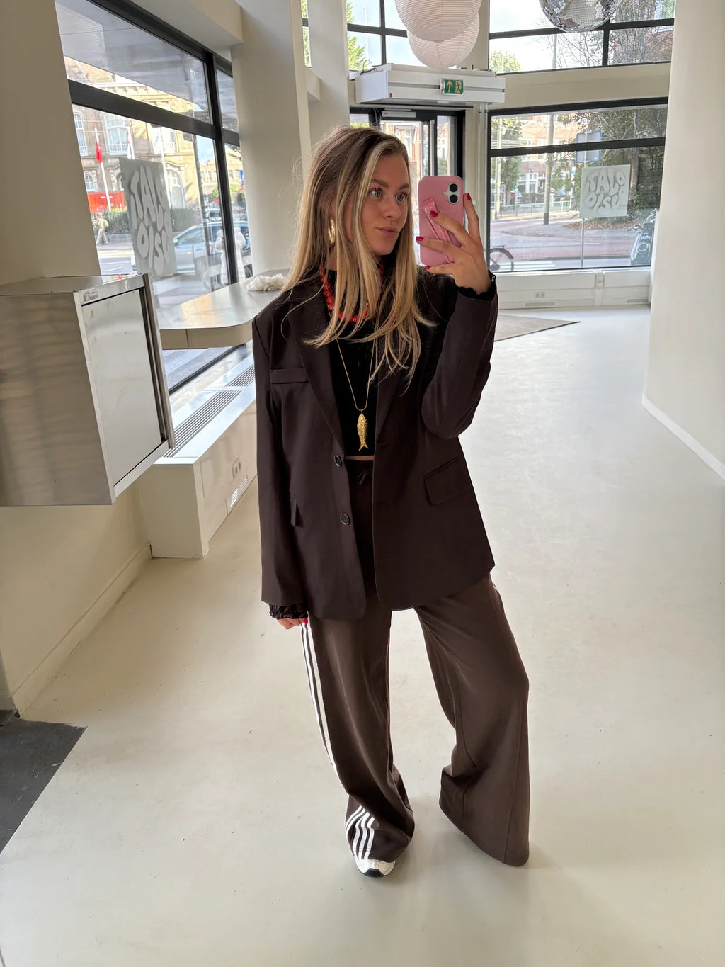 BOWY BLAZER CHOCOLATE