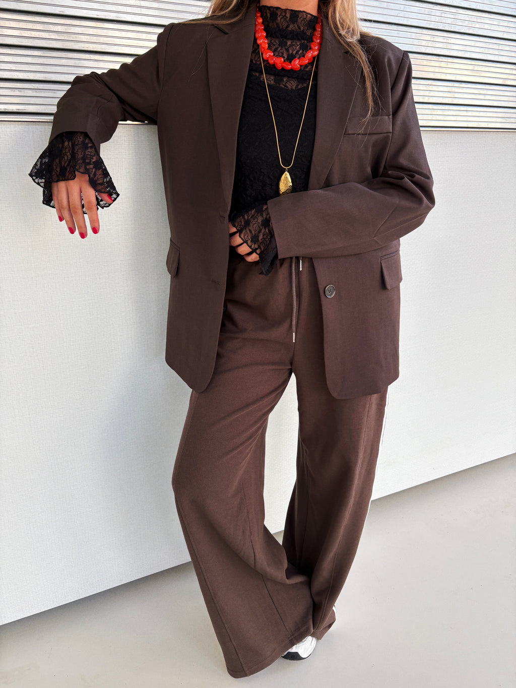 BOWY BLAZER CHOCOLATE